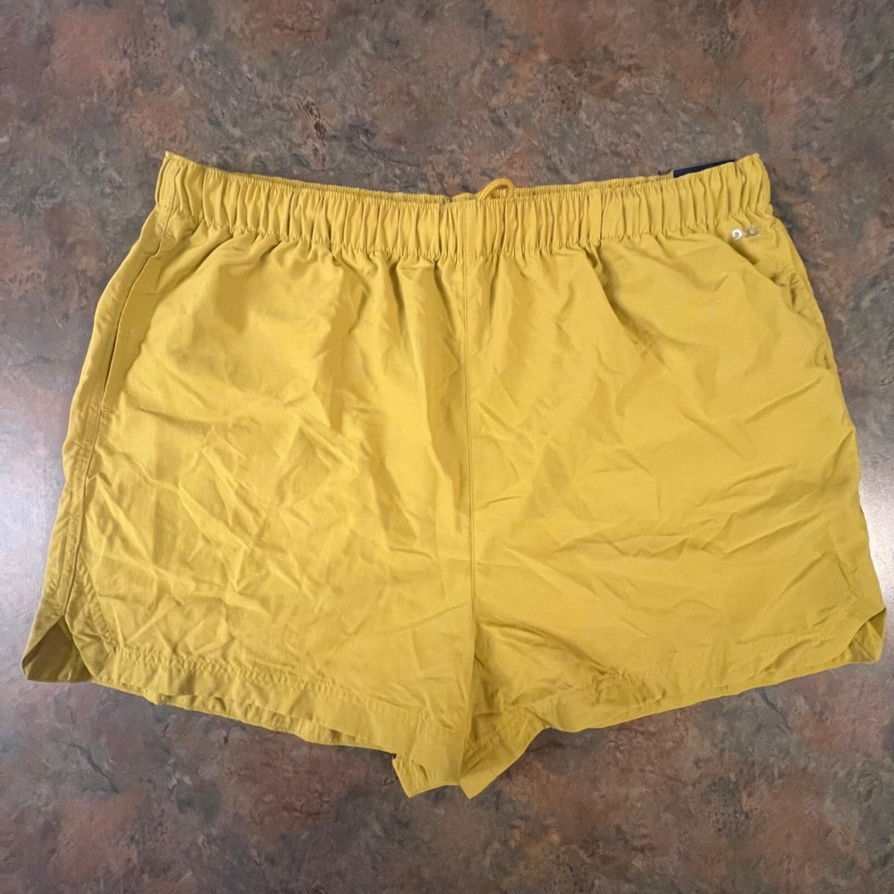 Womens Grounded Yellow Notched Woven Shorts X-Large DSG